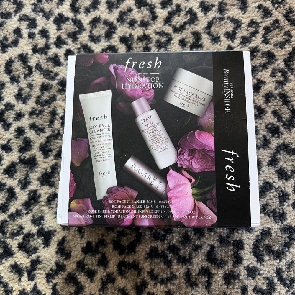 FRESH Non Stop Hydration Deluxe Sample Set of 4, Sephora Beauty Insider-unopened